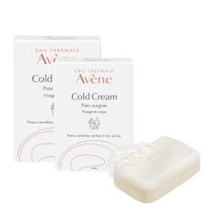 Avène Cold Cream Ultra-rich Soap Free Cleansing Bar X2 2x100g