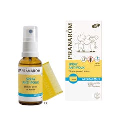 Pranarôm Aromapoux Lice hair spray organic aromapoux + free comb 30ml
