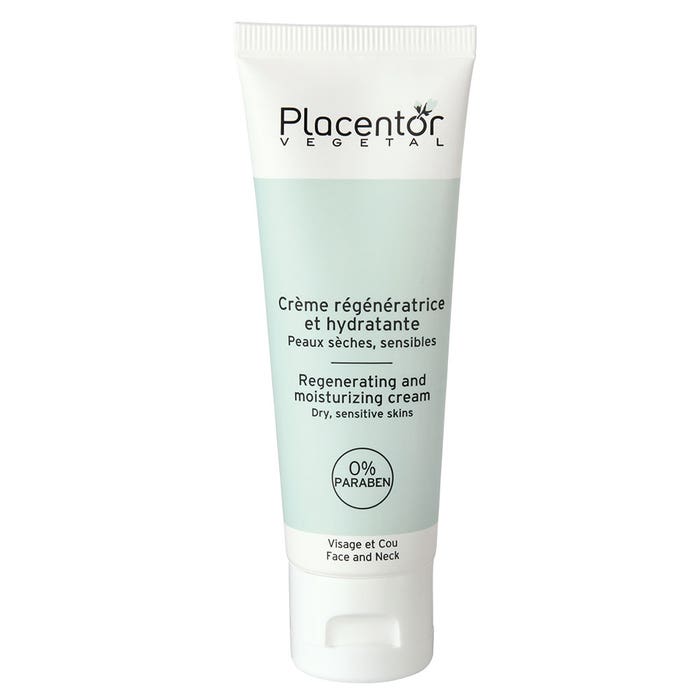 Regenerating And Moisturising Cream Face And Neck Dry Skins 40ml Placentor Végétal