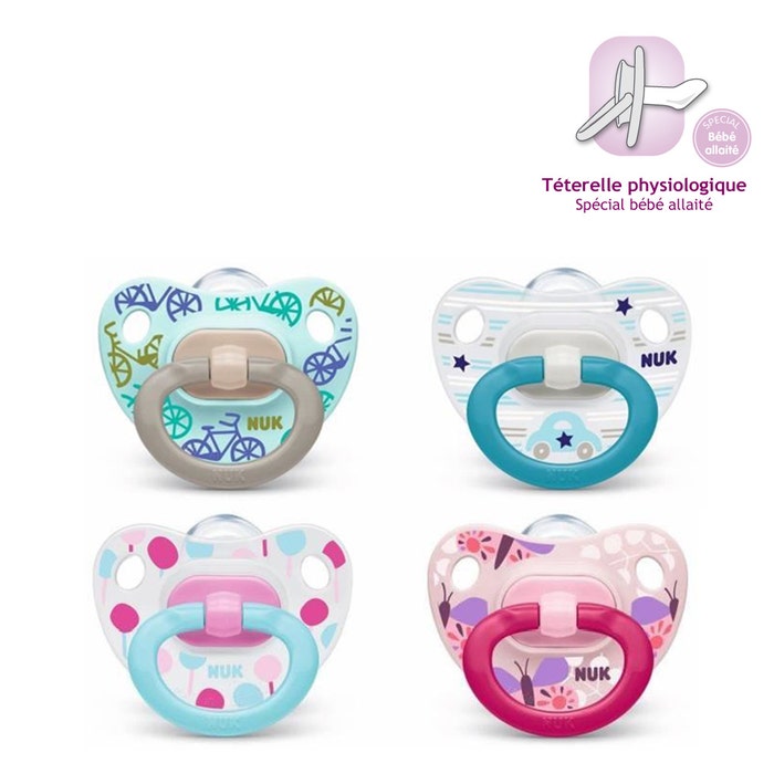 Classic+ Physiological Silicone Pacifiers Size 3 18 months and Plus X2 Nuk