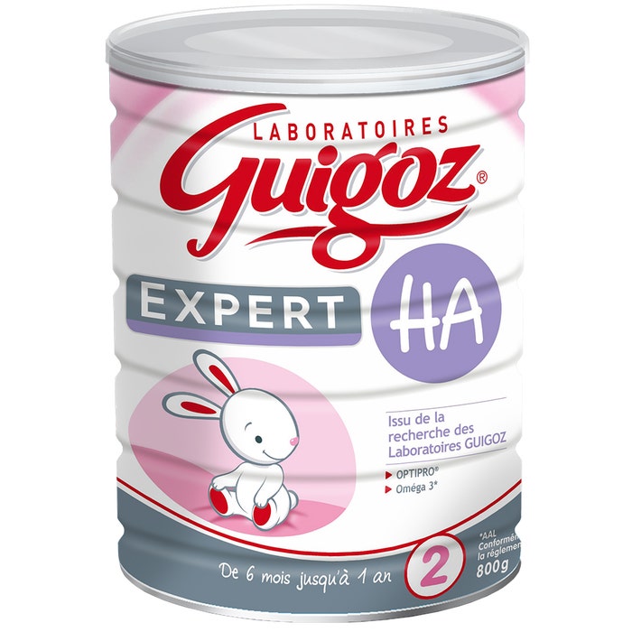 2 Expert Ha Formula Powder Milk From 6 To 12 Months 800g Guigoz