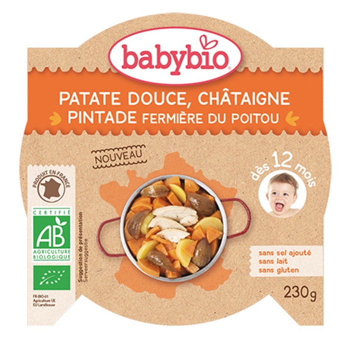 Babybio Meal With Chunks For Babies From 12 Months 230g