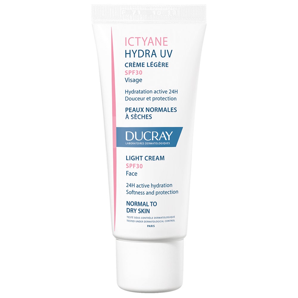 Ducray Ictyane Hydra Uv Face Light Cream Spf30 Normal To Dry Skin 40ml