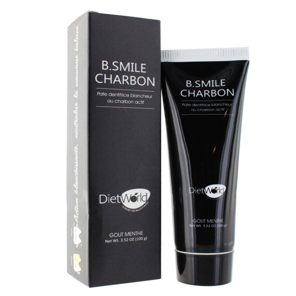 Diet World B Smile Charcoal Toothpaste Whitening Mint Taste 100g