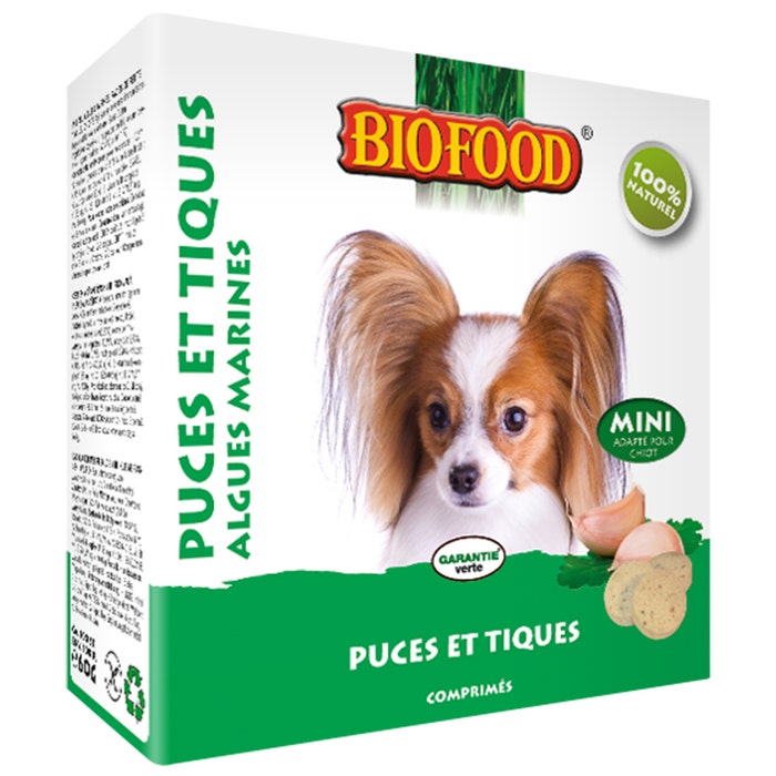 Mini Flea And Tick Repellent With Seaweed X 100 Tablets Biofood