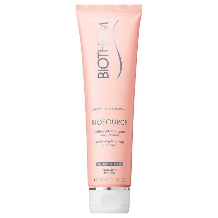 Biosource Hydramineral Cleanser Softening Mousse For Dry Skin 150ml Biosource Dry Skin Biotherm