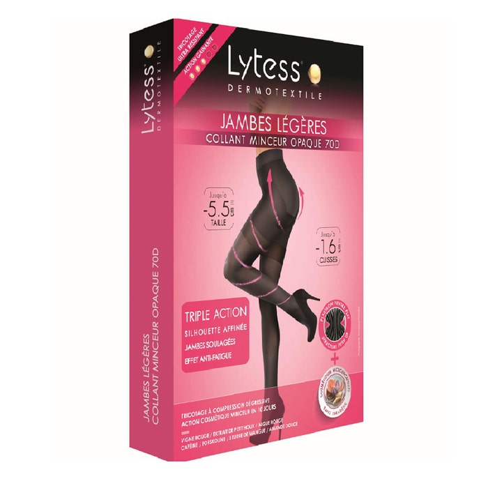 Leggings Anticellulite Lytess Lytess Slimming Tights Light Legs Black