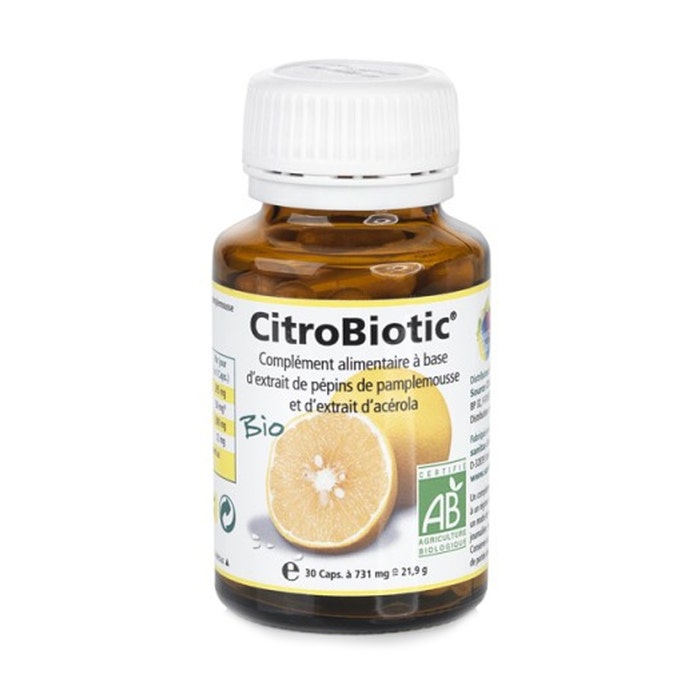 Citrobiotic Grapefruit Seed Extracts + Organic Acerola X 30 Capsules Citrobiotic