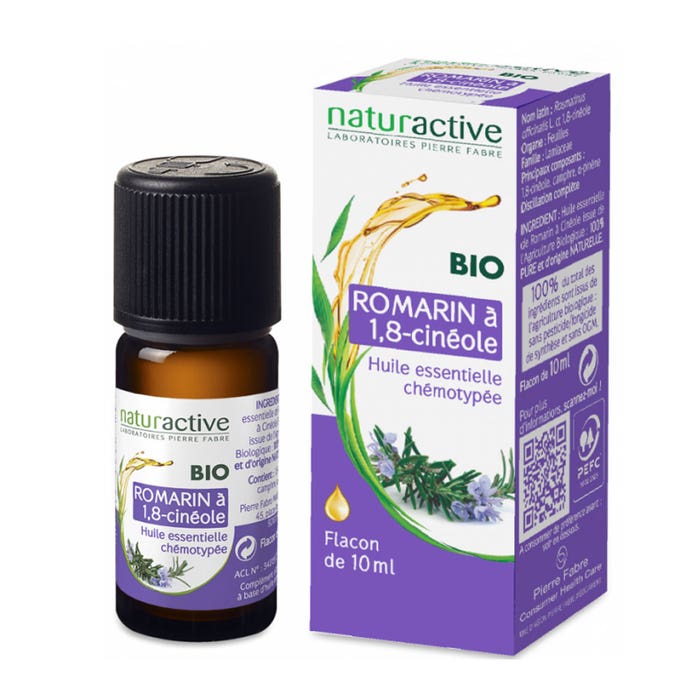 Naturactive Organic Rosemary 1.8 Cineole Essential Oil 10 ml