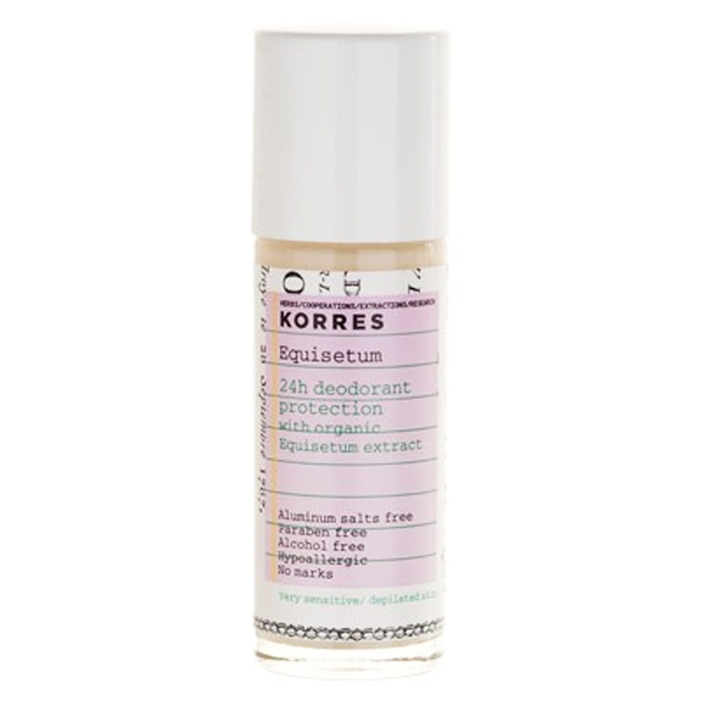 Korres Roll-on Deodorant Anti Perspirant 24hr Sensitive And Depilated Skins 30ml