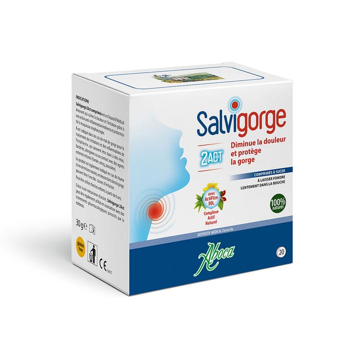 Aboca ORL Salvigorge 2ACT 20 tablets