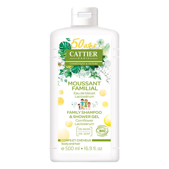 Family Shampoo And Shower Gel 500ml Gel Douche Cattier