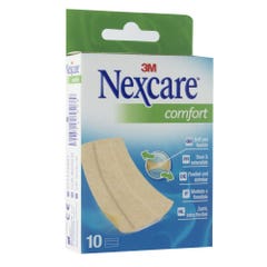 Nexcare Nexcare Comfort Pre Cut Strips 10cmx6cm X10