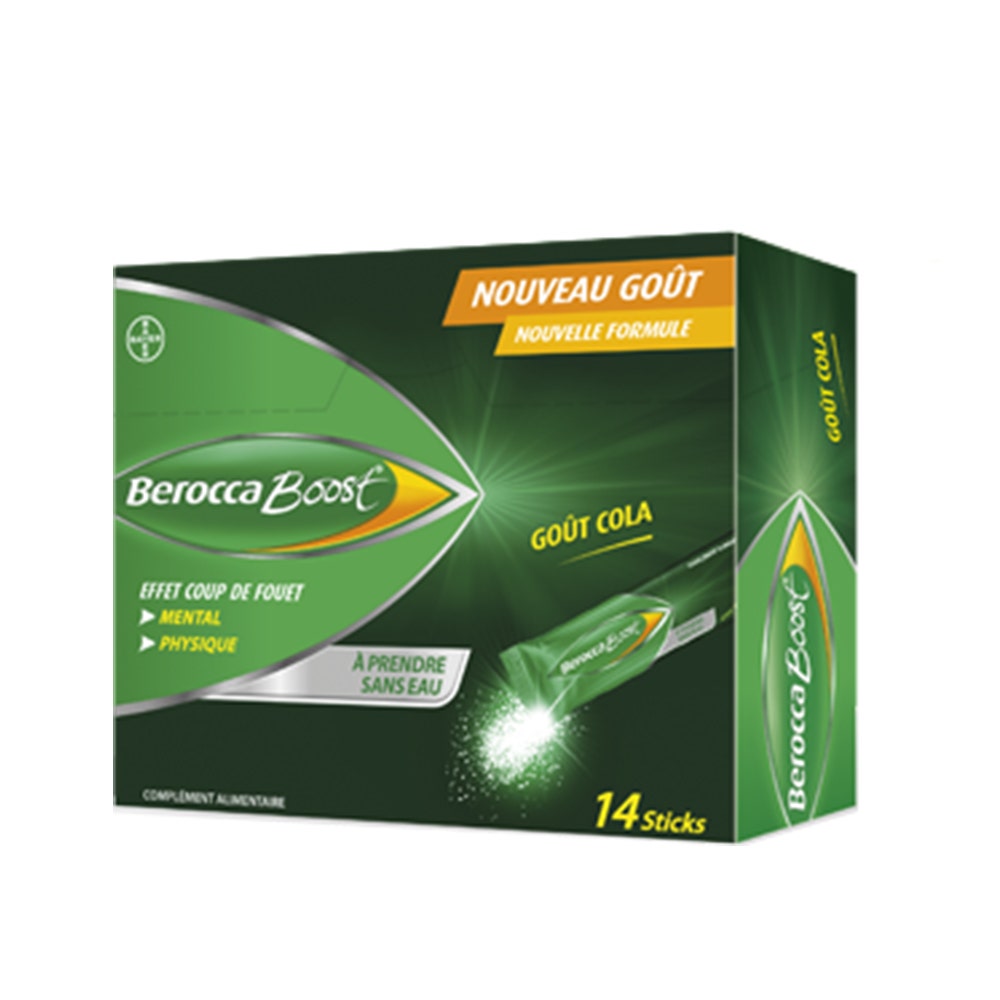 Bayer Berocca Boost Cola flavor 14 sticks