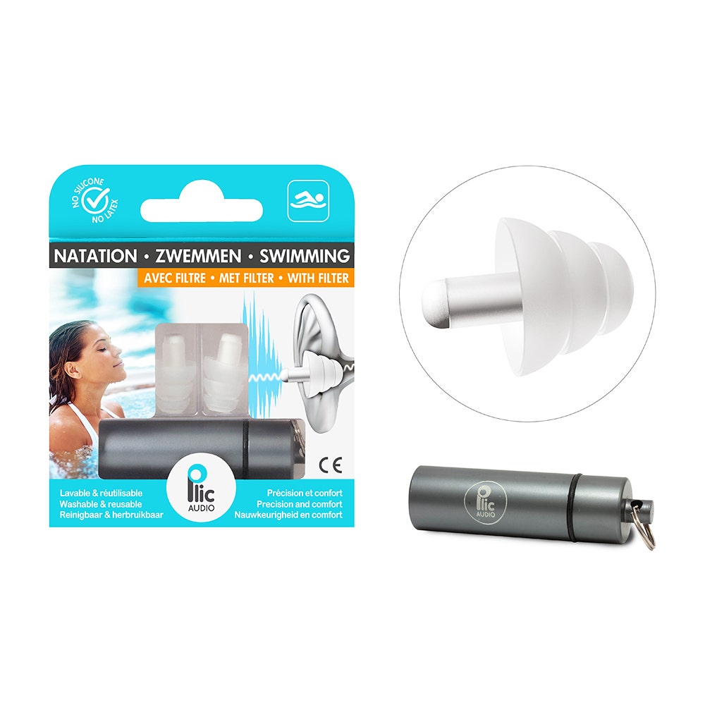 Plic Audio With Filter Ear Plugs Special Swimming Paire Réutilisable