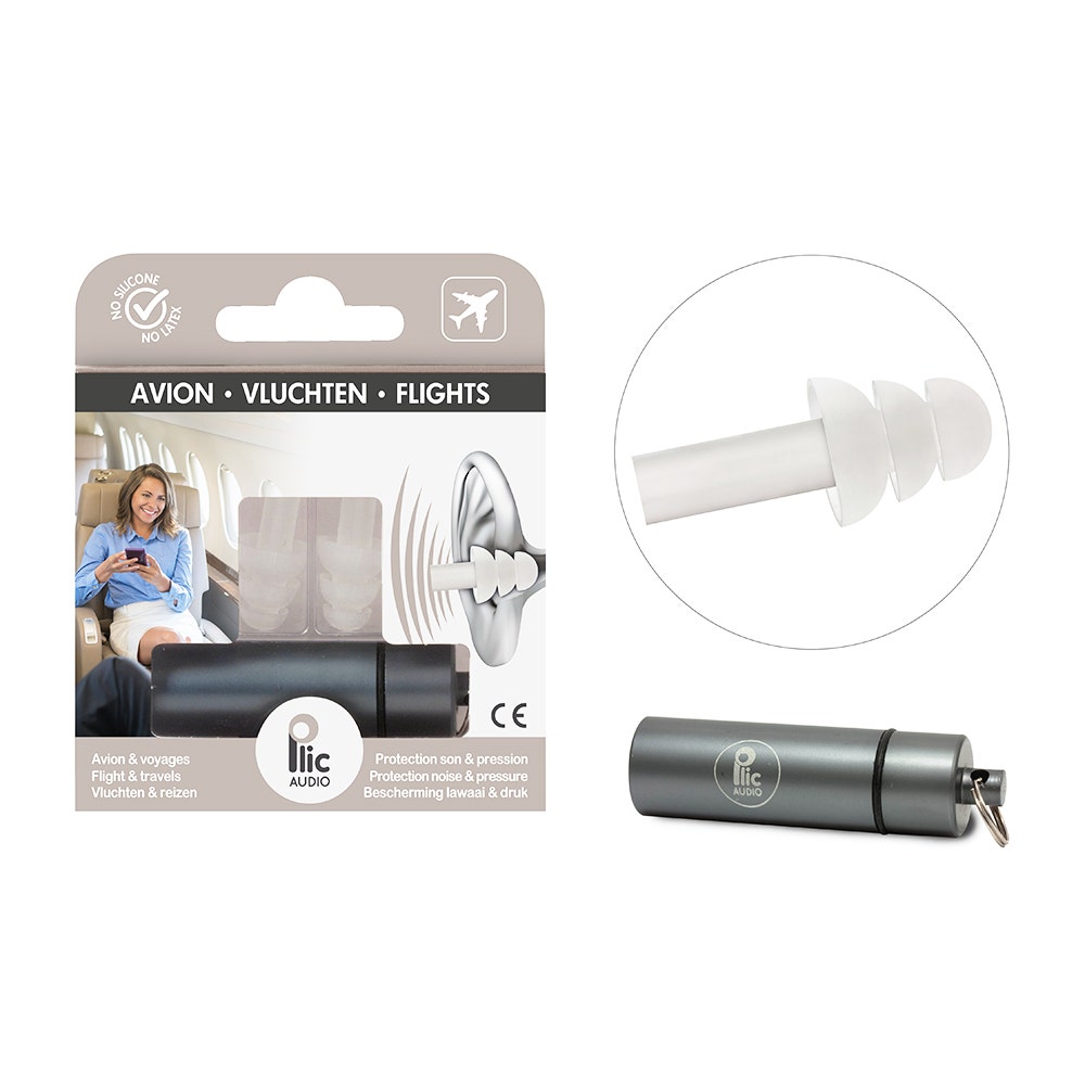Plic Audio Ear Plugs Special Aircraft 1 Pair Paire Réutilisable