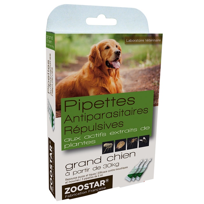 Parasite Repellent Pipettes For Dogs From X 3 Pipettes / 30kg Vetoquinol