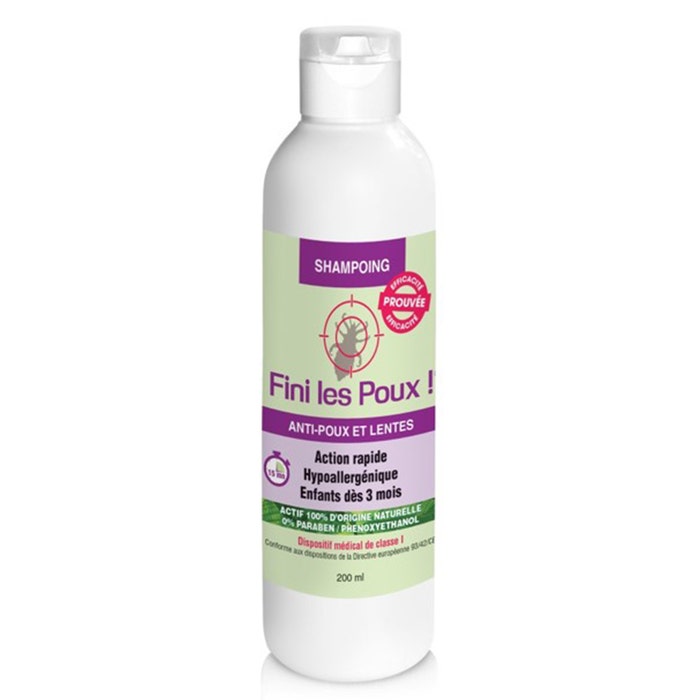 Lice And Nits Repellent Shampoo 200ml Fini Les Poux