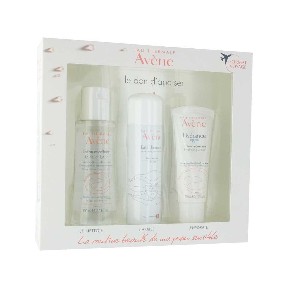 Avène My Essentials Kit For Sensitive Skins Micellar Lotion Thermal Water Hydrating Cream 190ml