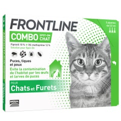Frontline Combo Cats 3 Pipettes 3 Pipettes De 0.5ml