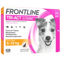 Frontline Tri-act Dogs 5 To Pipettes X6 6 Pipettes de 1ml