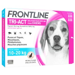 Frontline Tri-act Dogs 10 / 6 Pipettes / 6 Pipettes de 1ml