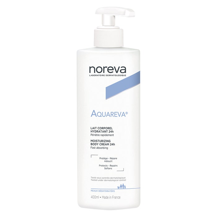 Aquavera 24 H Moisturizing Body Cream 400ml Aquareva Peaux Déshydratées Noreva