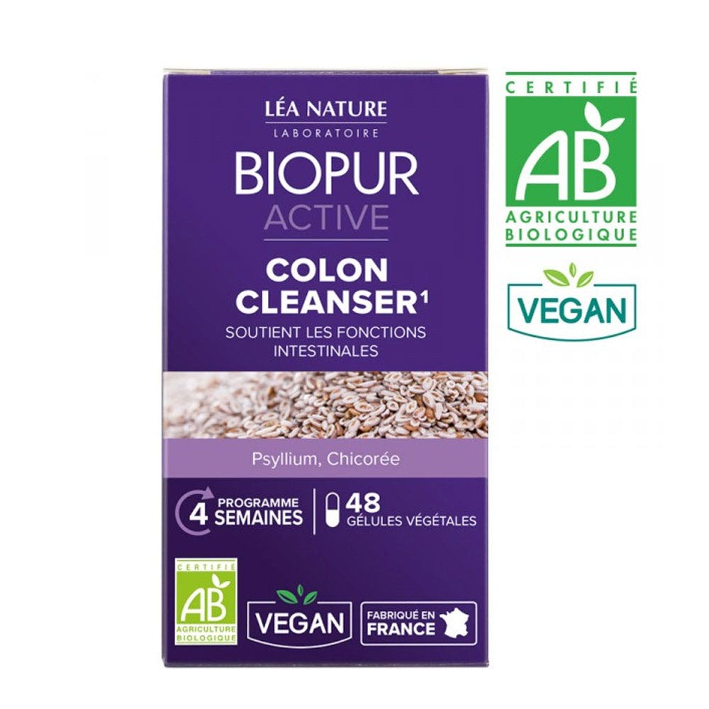 Biopur Active Organic Colon Cleanser X 48 Capsules - Easypara