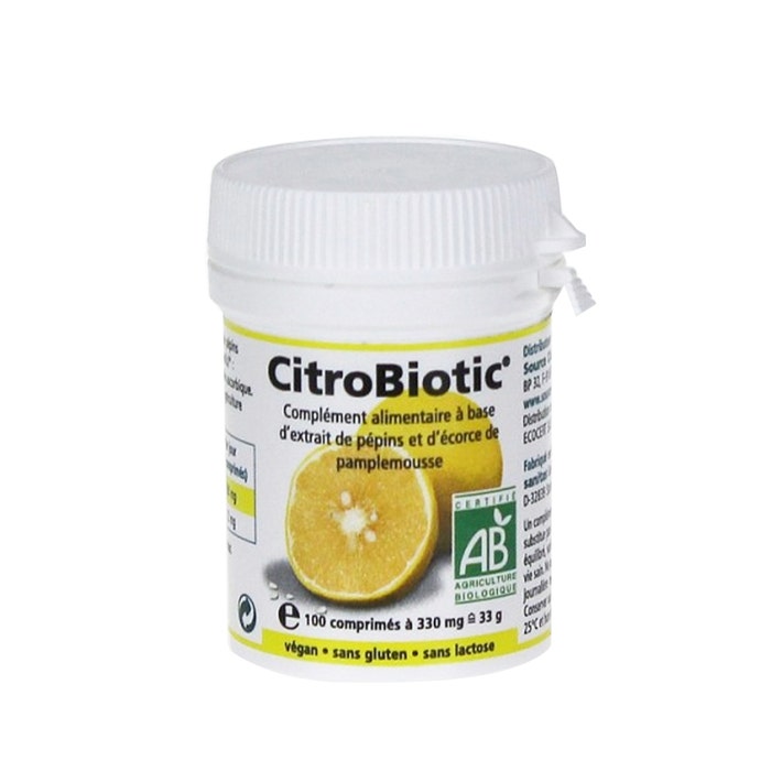 Citrobiotic Grapefruit Seed Extract + Vitamin C 100 Capsules Citrobiotic