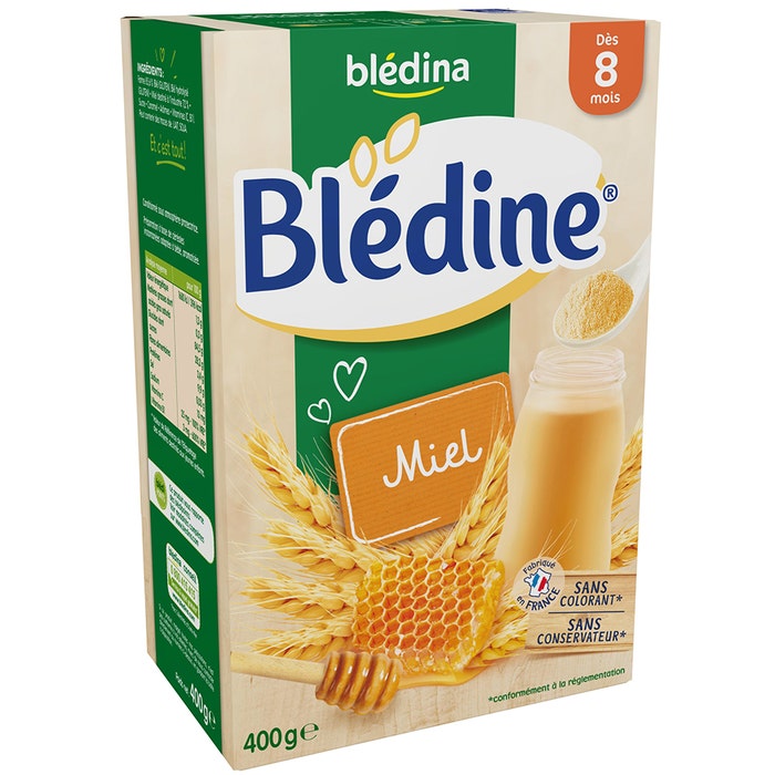 Bledine Cereals Honey Flavour For 8 Months 400g Blédina