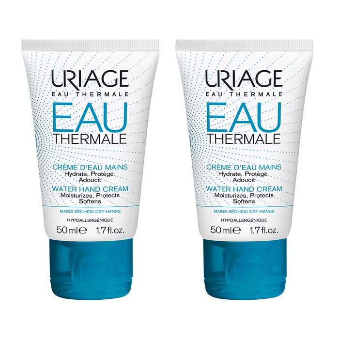 Uriage Creme D'eau Dry Hand Cream X 2 2x50ml Eau thermale et Hydratation Uriage