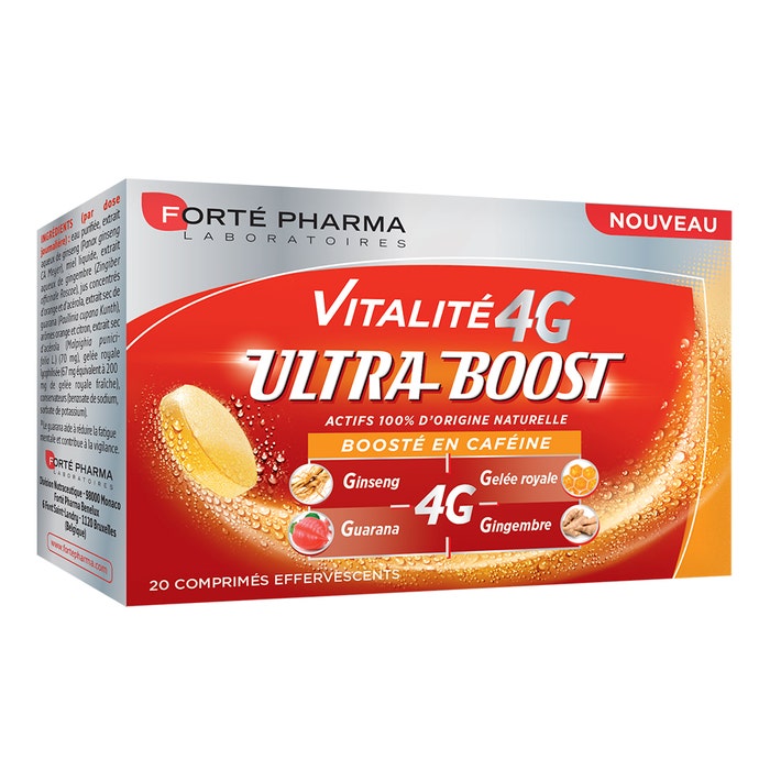 Vitality 20 Effervescent tablets Ultra Boost 4G Forté Pharma