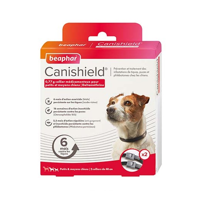 Canishield Medicated Collar For Small And Medium Dogs X2 Beaphar