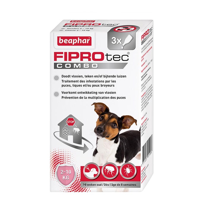 Fiprotec Combo Parasite Pipettes For Small Dogs 2 A 10kg Beaphar