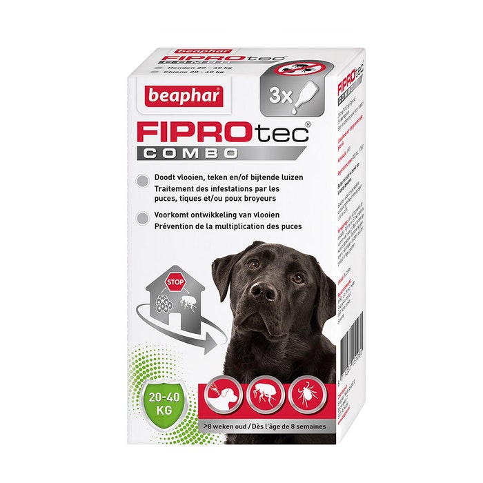 Fiprotec Combo Parasite Pipettes For Large Dogs 20 A 40kg Beaphar