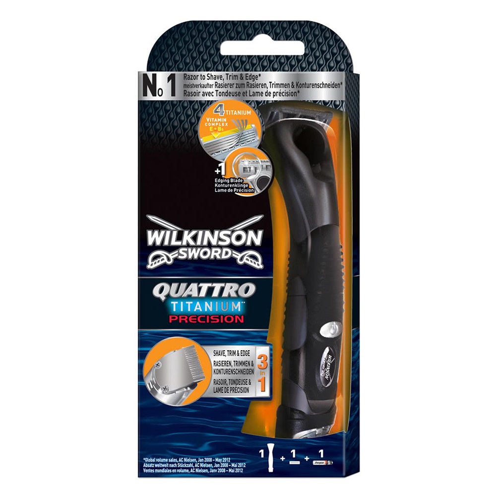 Wilkinson Sword Quattro Titanium Precision 3 In 1 Clippers
