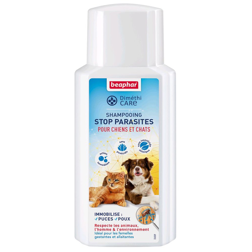 Beaphar Dimethicare Stop Parasites Shampoo For Dogs And Cats 200ml