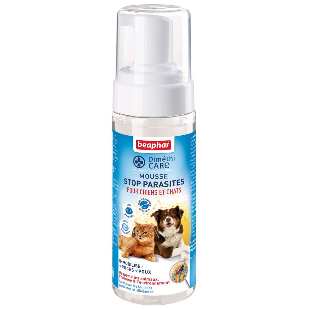 Beaphar Dimethicare Mousse Stop Parasites For Dogs And Cats 150ml