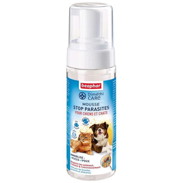 Dimethicare Mousse Stop Parasites For Dogs And Cats 150ml Beaphar