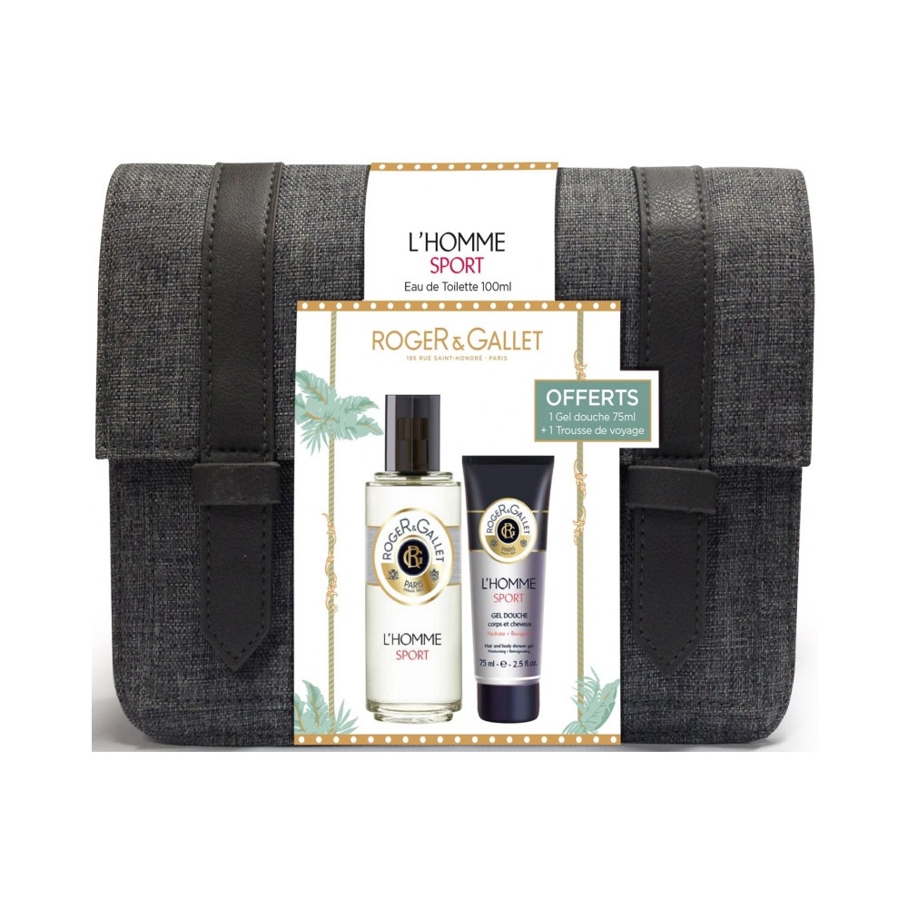Roger & Gallet L'homme Sport Kit Eau De Toilette + Shower Gel Offered 100ml