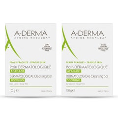 A-Derma Rhealba oats Oat Milk Derma Bar 2 X Irritated Skin 100g