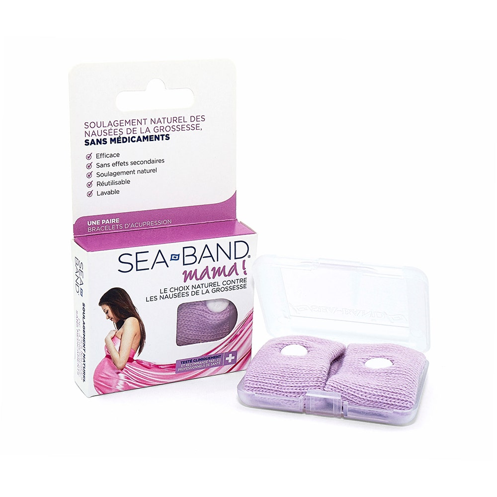 Seaband Mama Acupressure Anti Nausea Bracelet Pregnancy x2