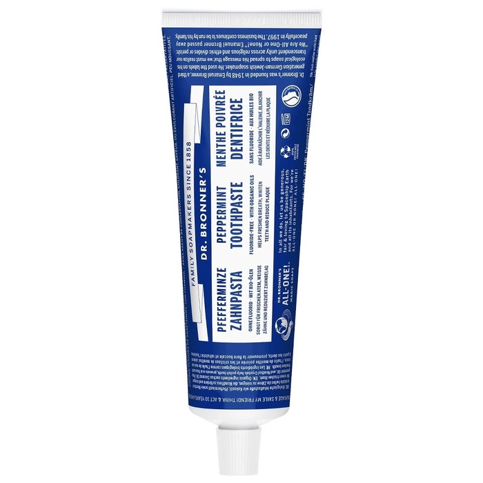 Dr Bonner's Toothpaste With Organic Peppermint Travel Size 28 g Dr Bronner'S