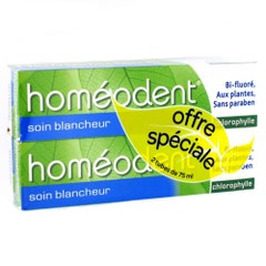 Boiron Homeodent Toothpaste Whitening Care Chlorophyll 2x75ml