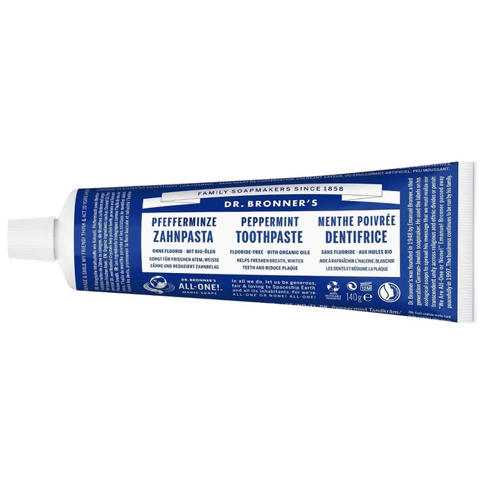 Toothpaste Peppermint Bioes 140g Dr Bronner'S