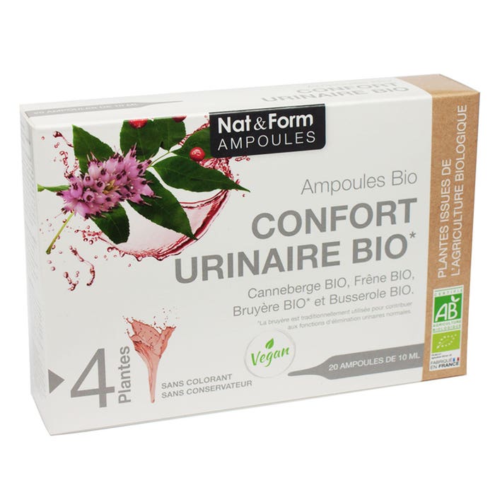 Nat&Form Nat&form Bio Urinary Comfortx 20 Phials 20 ampoules