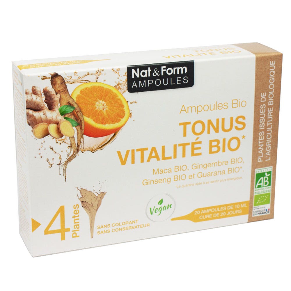 Nat&Form Tonus Vitality Bio X 20 Phials Nat&form 20 ampoules