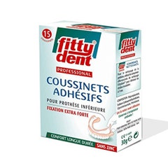 Fitty Dent Professionnal Coussinets Adhesifs Fixation Extra Forte x15