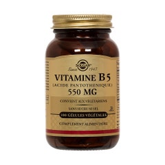 Solgar Vitamin B5 (pantothenic Acid) Beauté Peau, Cheveux, Ongles x 50 capsules
