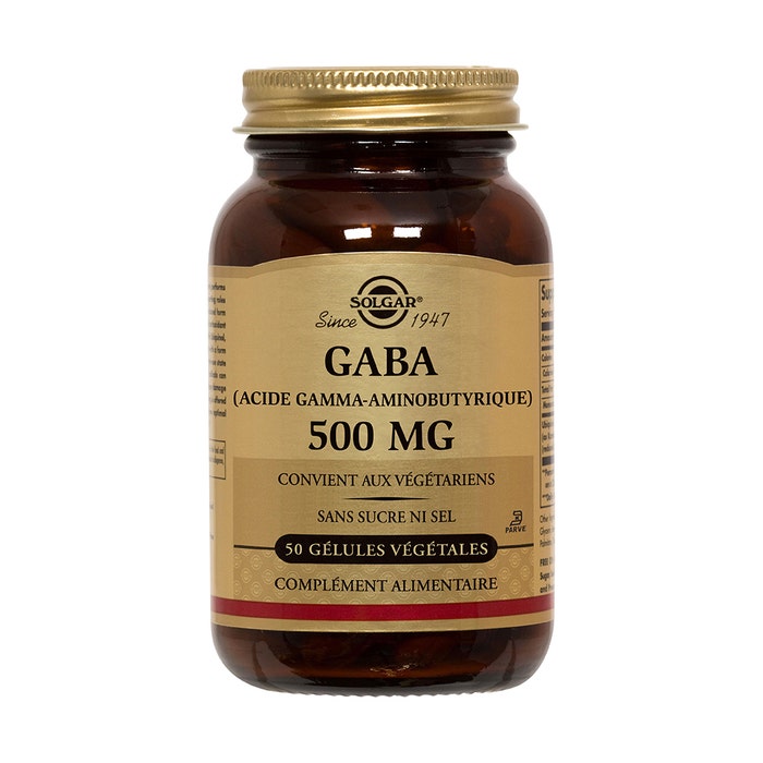 Solgar Gaba 500mg Sommeil Relaxation x 50 plant capsules
